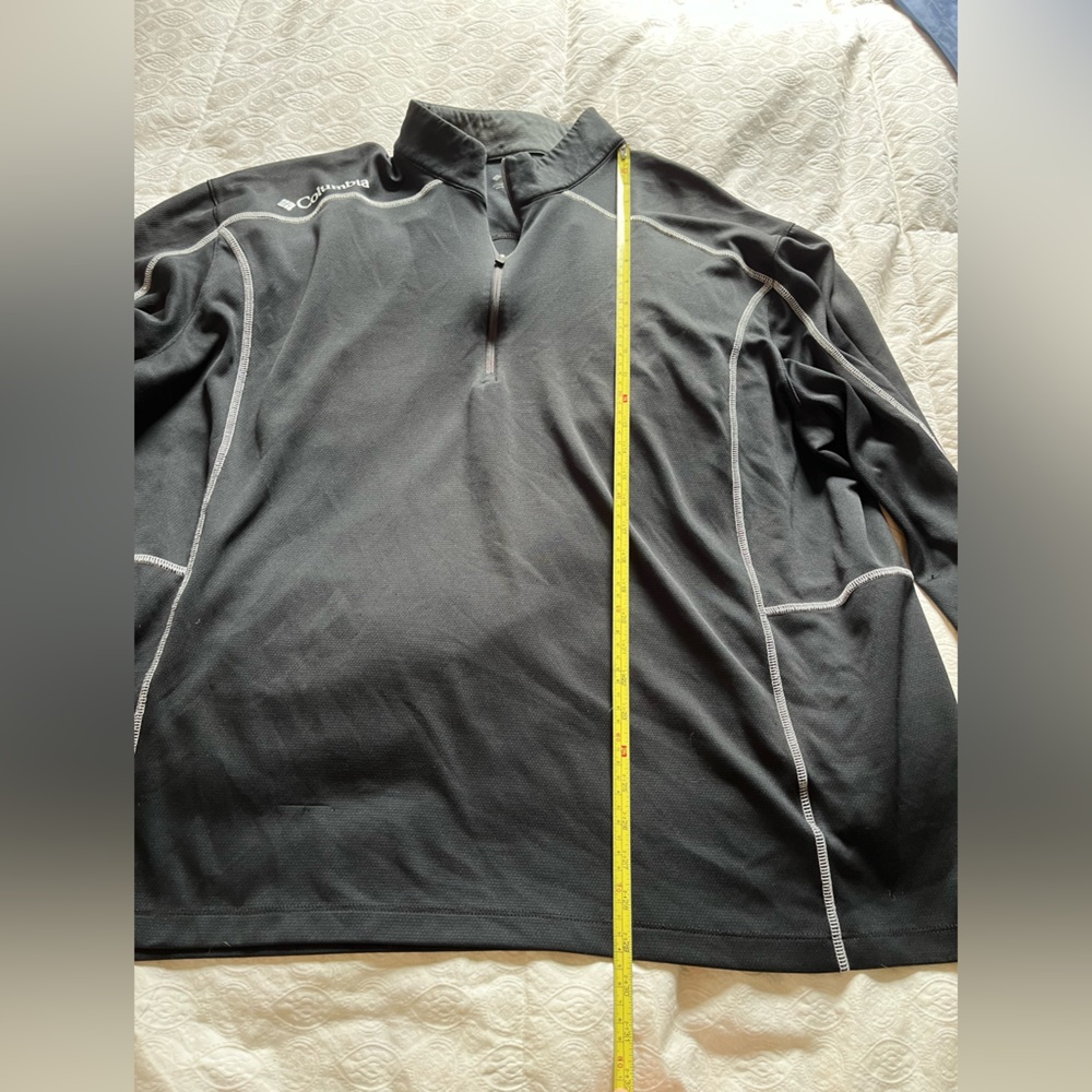 Men’s Columbia Golf Black and White Quarter-Zip Pullover size 3XL - Picture 2 of 11